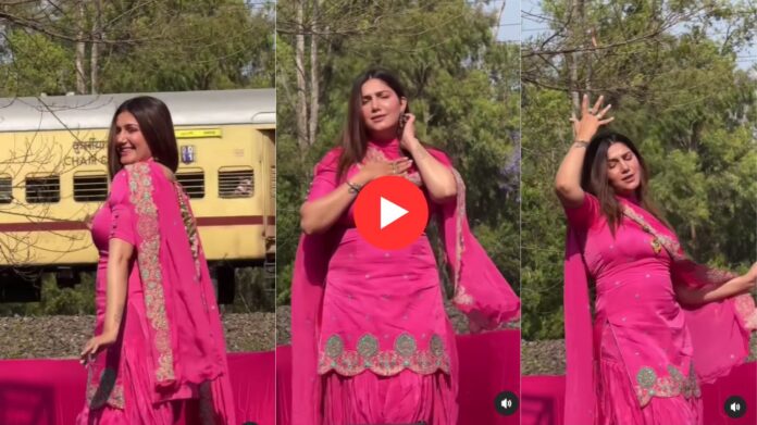 Sapna Choudhary Dance Video: सपना चौधरी ने 'तू चीज लाजवाब' पर लगाए जोरदार ठुमके, गुलाबी सूट में लूटा दिल