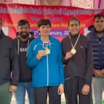 Arya College won two gold medals in beach volleyball.