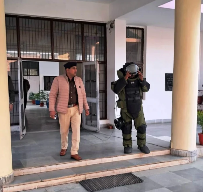 Bomb disposal team reached the spot after receiving information about bomb blast in the court premises.