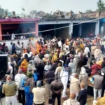 Devotees gathered in the last journey of famous spiritual thinker and cow devotee Swami Jeevanand Naishthik.