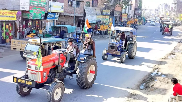 Jind News : गणतंत्र दिवस पर किसानों ने निकाला ट्रैक्टर मार्च