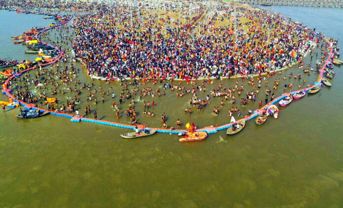 Maha Kumbh News : रविवार को 44.9 लाख श्रद्धालुओं ने किया कुंभ स्नान