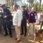 Police conducted search operation with dog squad and commando jawan