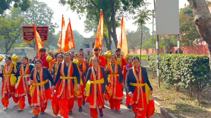 Three-day celebrations to commemorate the annual consecration of Lord Ram begin in Ayodhya at Shri Hanumant Dham.