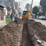 Work of laying rain water drainage pipe started in Swastik Vihar