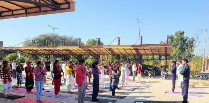 Yoga camp organized in Badhra Women's College