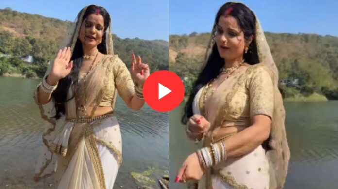 Bhabhi Dance Video: भाभी ने नदी किनारे किया धमाकेदार डांस, वीडियो ने मचाई धूम, यूज़र्स बोले-  भाभी सुपरहिट हैं!”