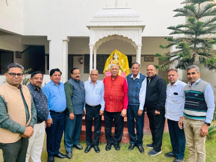 Elections of Maharaja Aggresan Education Society were held unopposed. Ratnesh Bansal became the head for the eighth time.