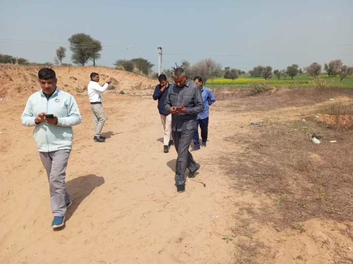 Officials inspected possible locations for the land of Sub Divisional Fire Brigade Sub Station Office.