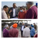 Planetary Secretary Mandeep Singh Brar visited the dumping ground to take stock of the progress work.