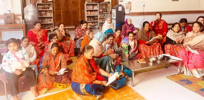 Sankirtan organized on the first Samadhi day of Jain Acharya Vidyasagar Maharaj