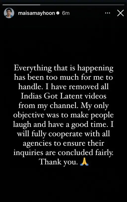 Samay Raina Videos: "हंसाने चला था, पर अब संभाल नहीं पा रहा...", विवादों में घिरे समय रैना ने उठाया बड़ा कदम