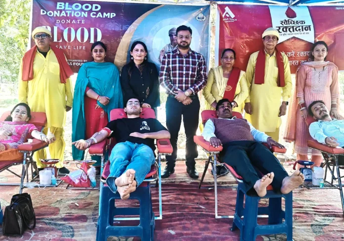 41 units of blood collected by devotees at Mata Mansa Devi Temple