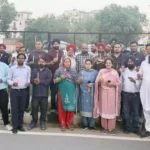 A candle march was taken out in Manimajra demanding a college