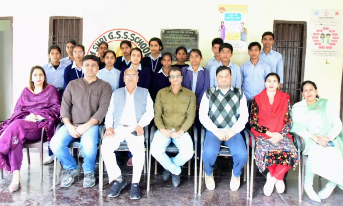 Extension lecture organized in Government Secondary School, Pasina Khurd