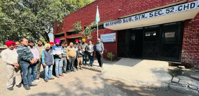 Field employees of Chandigarh Power Distribution Limited took the safety oath.