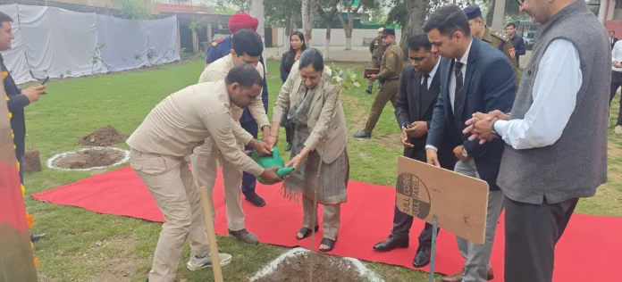 Justice Sukhwinder Kaur inspected the court premises