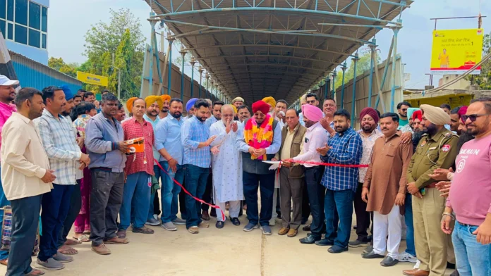 MLA inaugurated Mubarakpur railway underpass after restructuring