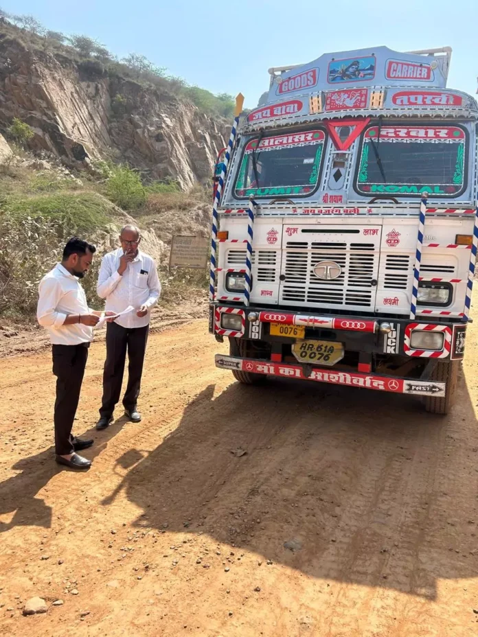 Officials inspected Dadri mining area