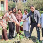 On the occasion of National Security Day, saplings were planted in the oxygen garden of Deshbandhu Gupta College.