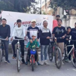 Sai and IMA organized Fit India Sunday on Bicycle Yatra in Bhiwani