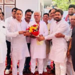 Sarpanch Sundar Lal welcomed BJP New Gurugram District President Ajit Yadav