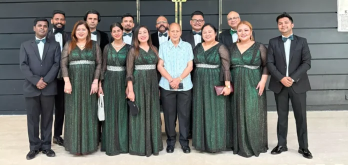 The Senior Choir of St. Stephen's School, Chandigarh enthralled the audience at the St. Patrick's Day celebrations in New Delhi