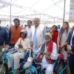 Tricycles and accessories distributed to 480 disabled and senior citizens